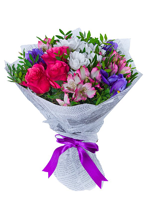 Сборные букеты: купить живые цветы в интернет-магазине в городе Щапово